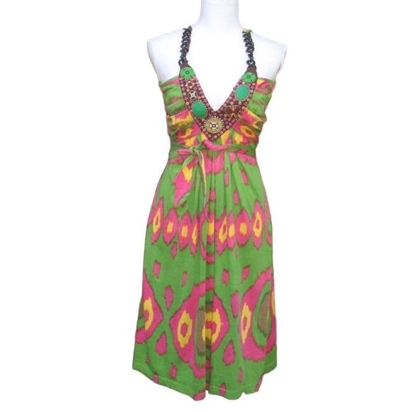 Anthropologie Ranna Gill Silk Dress - Picture 1 of 9